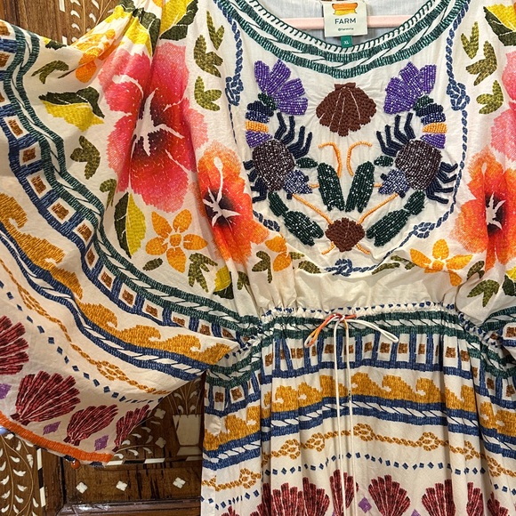 FARM Rio Multicolor Floral Beaded Front Dress - Picture 5 of 16